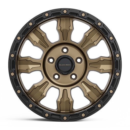 Black Rock Venture 17x8.5 5x120 Dark Bronze with Black Ring alloy wheel