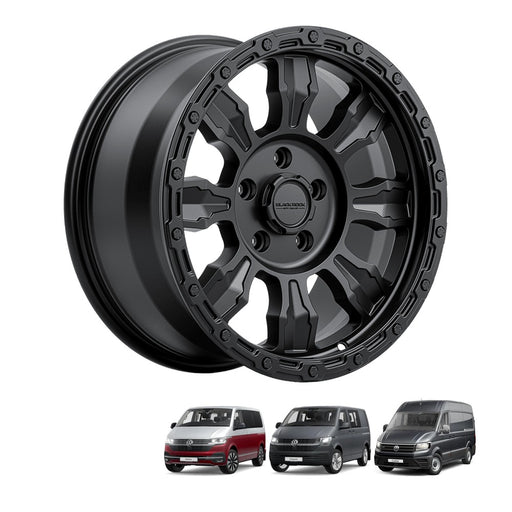Black Rock Venture 17x8.5 5x120 Satin Black alloy wheel