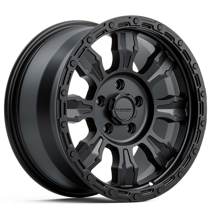 Black Rock Venture 17x8.5 5x120 Satin Black alloy wheel