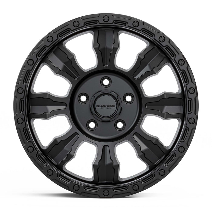 Black Rock Venture 17x8.5 5x120 Satin Black alloy wheel