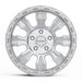 Black Rock Venture 17x8.5 5x120 Silver Machined alloy wheel