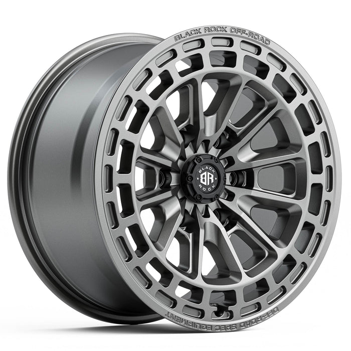 Black Rock Vortex 17x8.5 5x120 Satin Gunmetal Grey alloy wheel