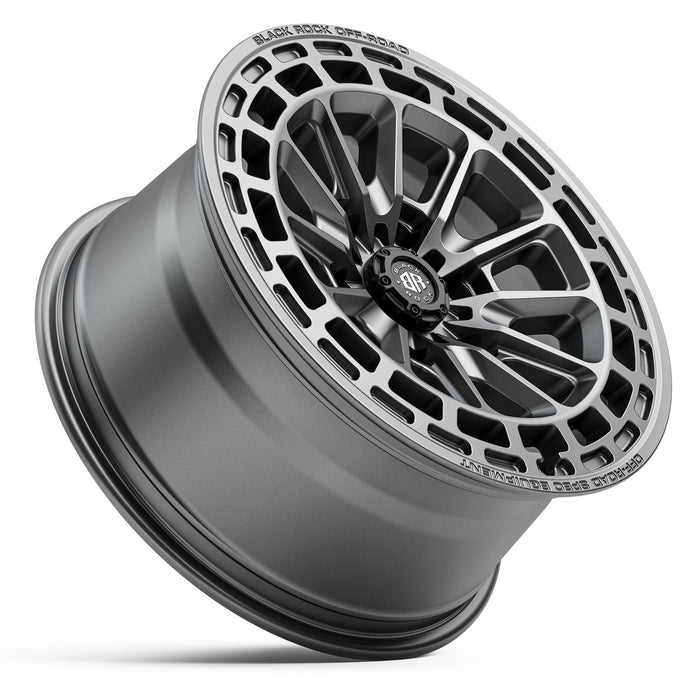 Black Rock Vortex 17x8.5 5x120 Satin Gunmetal Grey alloy wheel