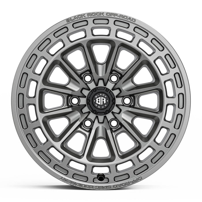 Black Rock Vortex 17x8.5 5x120 Satin Gunmetal Grey alloy wheel
