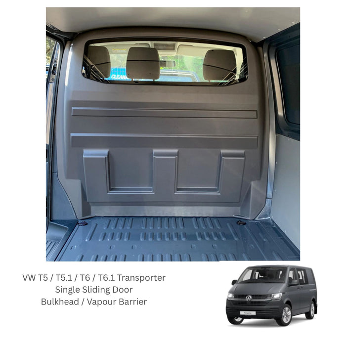 Bulkhead / Vapour Barrier For VW T5 / T5.1 / T6 / T6.1 Transporter – Single Sliding Door