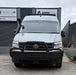 Black ripple bullbar fitted to VW Crafter, front view