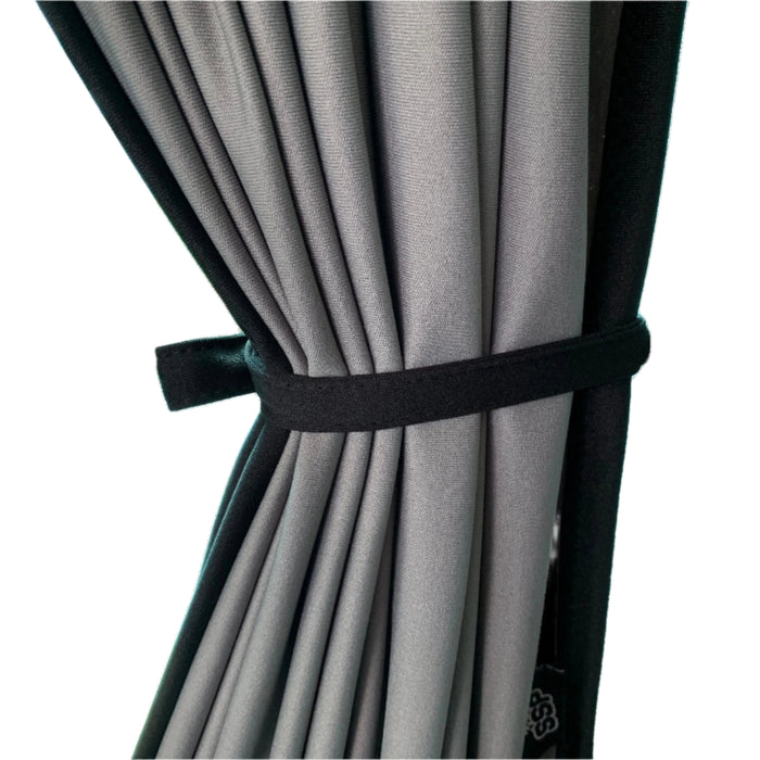 Tailgate Camper Curtain - Grey Rail - VW T7 Transporter / Ford Transit Custom V710 - Block Out Style