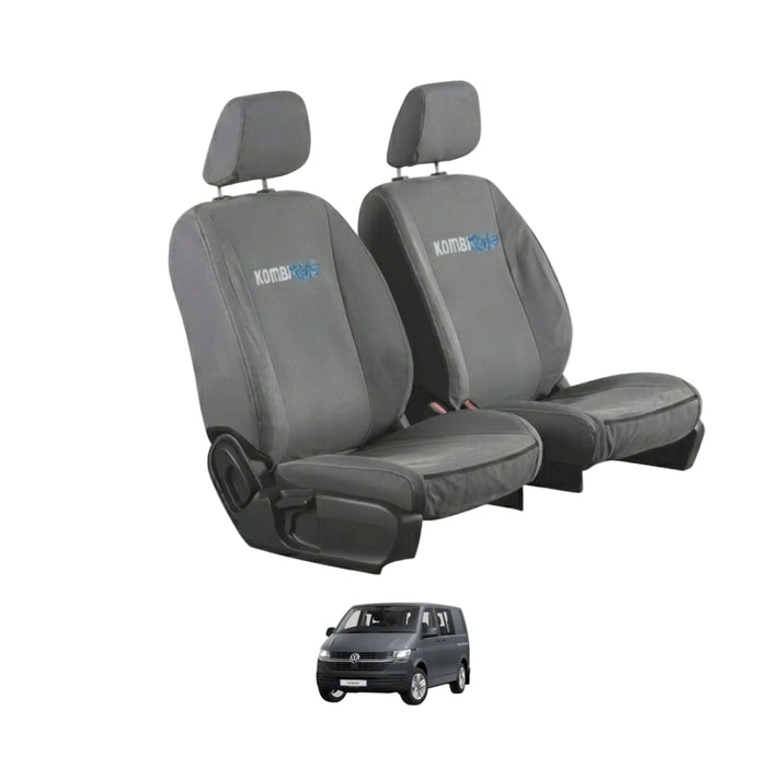 KombiLife Canvas Cab Seat Covers For VW T6.1 Transporter – Fronts Only (Bucket Seats / No Armrest)
