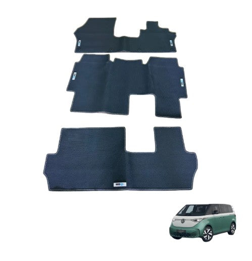 KombiLife All-Weather Rubber Floor Mats For ID. Buzz LWB (6 Seater) – Full Set