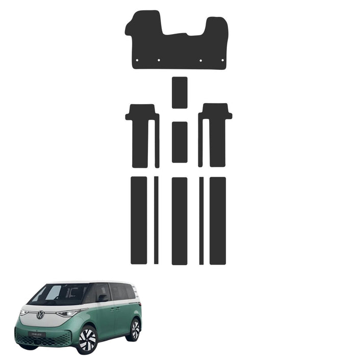 KombiLife All-Weather Rubber Floor Mats For ID. Buzz LWB (7 Seater) – Full Set
