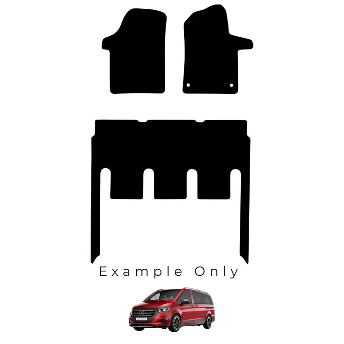 KombiLife Premium Carpet Car Mats For Mercedes-Benz Vito Crew Cab (2015+) – Full Set