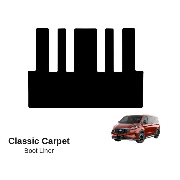 KombiLife Classic Carpet Boot Liner For Ford Tourneo 2023+ (8 Seater)