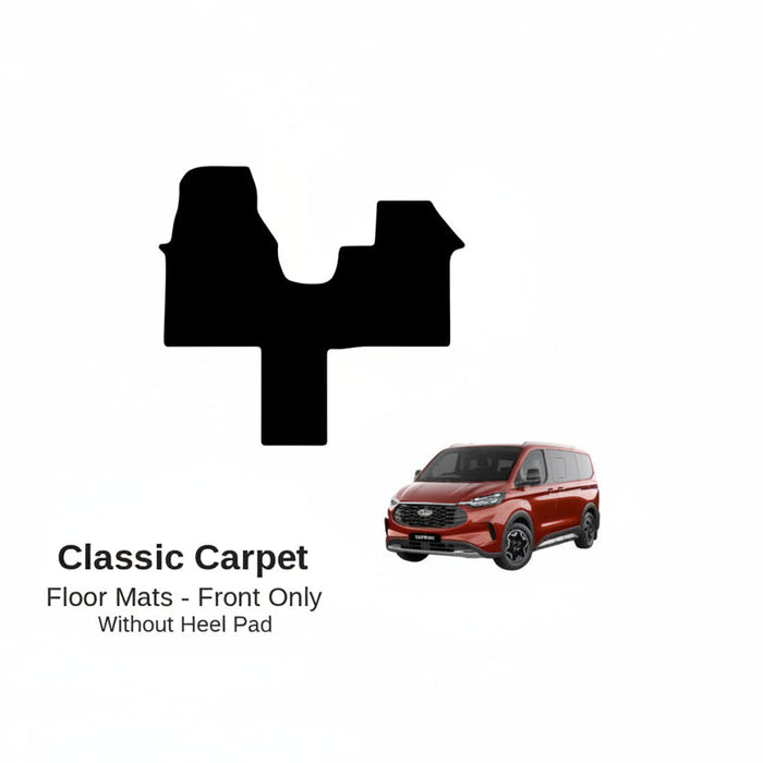 KombiLife Classic Carpet Floor Mats For Ford Tourneo 2023+ (8 Seater) – Fronts Only – Without Driver Side Heel Pad