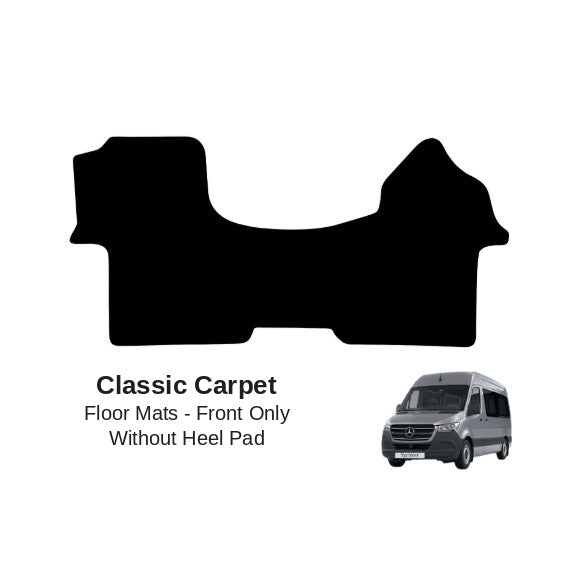 KombiLife Eco Carpet Car Mats For Mercedes-Benz Sprinter Bus 2019+ (Vinyl Interior) – Fronts Only