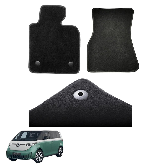 KombiLife Classic Carpet Floor Mats For VW ID. Buzz LWB (6 Seater) – Full Set – Without Driver Side Heel Pad