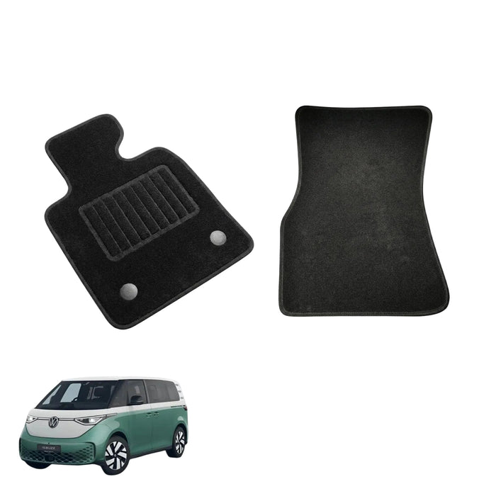 KombiLife Classic Carpet Floor Mats For VW ID. Buzz LWB (6 Seater) – Fronts Only – With Driver Side Heel Pad