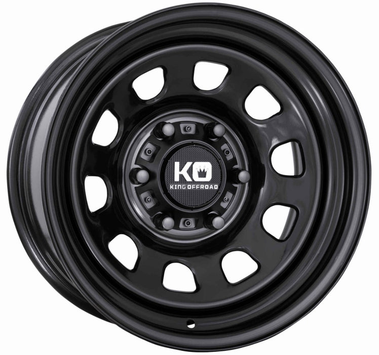 D-Hole Steel Wheel -Satin Black - 17"x7.5 6x120 for VW T7 Transporter / Ford Transit Custom / Ford Tourneo 2023+