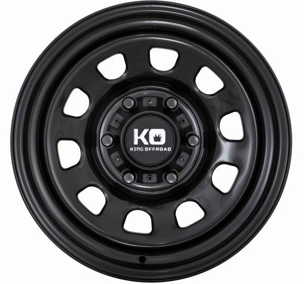 D-Hole Steel Wheel -Satin Black - 17"x7.5 6x120 for VW T7 Transporter / Ford Transit Custom / Ford Tourneo 2023+