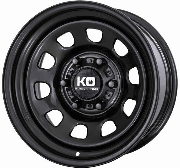 D-Hole Steel Wheel -Satin Black - 17"x7.5 6x120 for VW T7 Transporter / Ford Transit Custom / Ford Tourneo 2023+