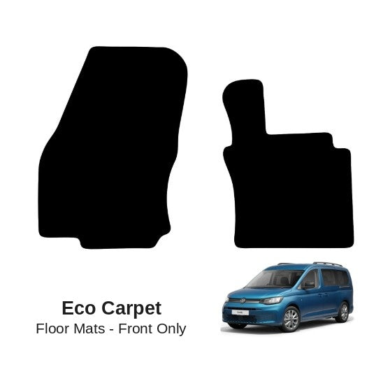 KombiLife Eco Carpet Floor Mats For VW Caddy 5 Cargo (2021+) – Fronts Only