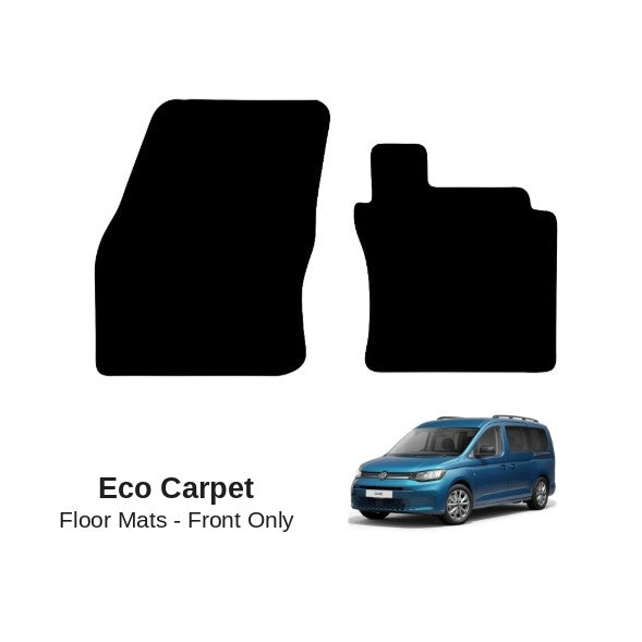KombiLife Eco Carpet Floor Mats For VW Caddy 5 Maxi (2021+) – Fronts Only