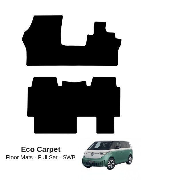 KombiLife Eco Carpet Floor Mats For ID Buzz SWB (5 Seater) – Full Set