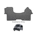 Car mat with vehicle illustration below on a white background