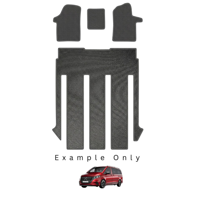 KombiLife Executive Rubber Floor Mats For Mercedes-Benz Vito 2015+ (8 Seater) – Full Set