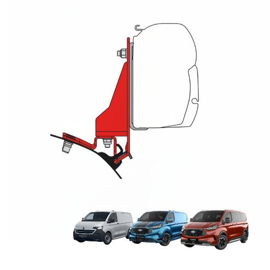 Fiamma F45s Awning Adaptor for use with Multirail For VW T7 Transporter / Ford Transit Custom V710 / Ford Tourneo 2023+