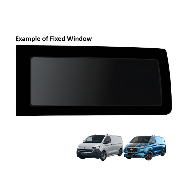 Fixed Window FRONT LEFT-For Sliding Door - VW T7 Transporter / Ford Transit Custom V710