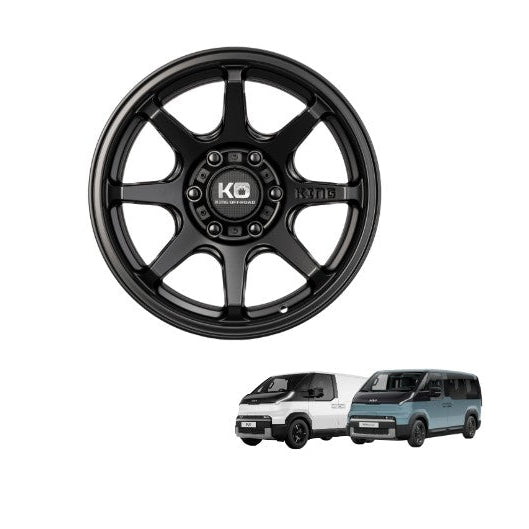 GRAPPLER - Alloy Wheel for Kia PV5 Passenger / Kia PV5 Cargo - Satin Black - 17x7.5 - 35P - 1250KG