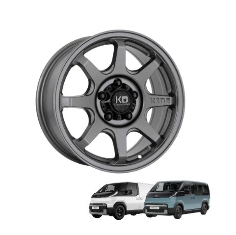 GRAPPLER - Alloy Wheel for Kia PV5 Passenger / Kia PV5 Cargo - Gunmetal - 16x7 - 35P - 1250KG