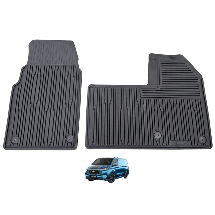 Genuine Ford Front All Weather Rubber Mats for Ford Transit Custom V710