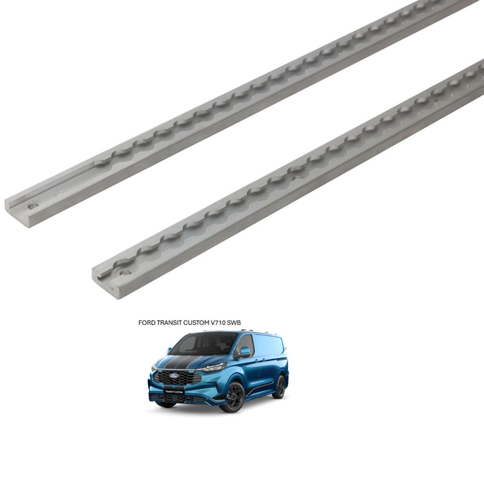 Genuine Ford Interior Side Rails (Tie Downs)  for Ford Transit Custom V710 SWB – Dual Side Load Doors