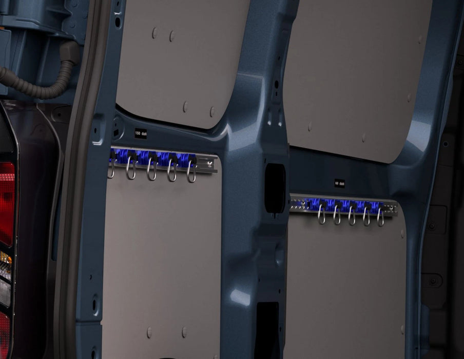 Genuine Ford Interior Side Rails (Tie Downs)  for Ford Transit Custom V710 SWB – Dual Side Load Doors