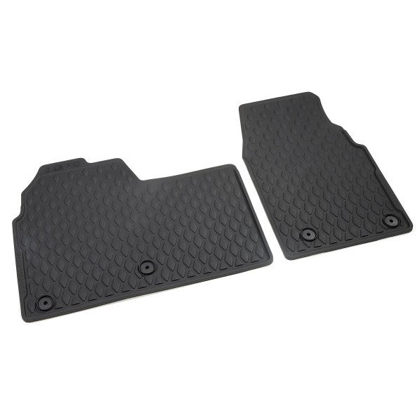 Genuine VW All‑Weather Front Rubber Floor Mats for T7 Transporter Cab Bench Seat