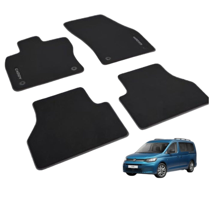 Genuine VW Front & Rear Textile Floor Mats for Caddy 5