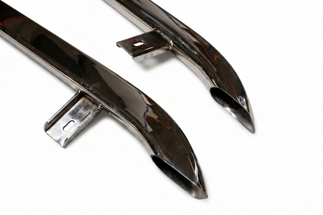 Genuine Volkswagen Trapezoid Sidebars – Polished SS For VW T6/T6.1 Transporter