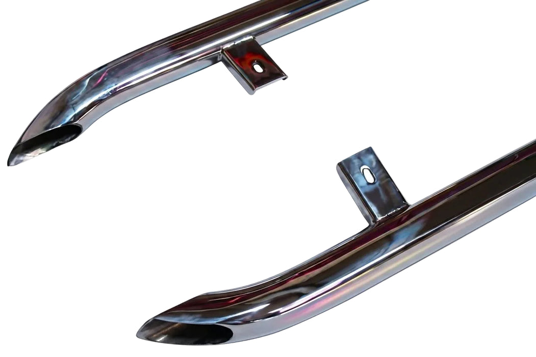 Genuine Volkswagen Trapezoid Sidebars – Polished SS For VW T6/T6.1 Transporter