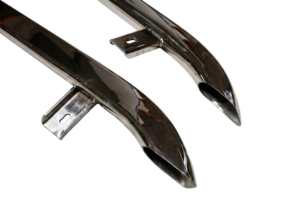 Genuine Volkswagen Trapezoid Sidebars – Polished SS For VW T6/T6.1 Transporter