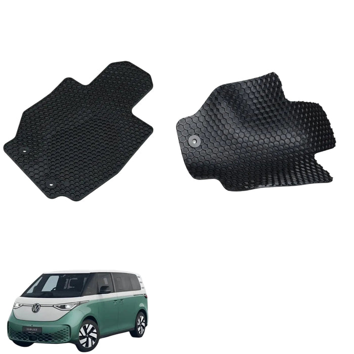 KombiLife Heavy-Duty Rubber Floor Mats For ID. Buzz LWB (6 Seater) – Full Set