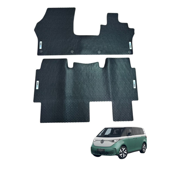 KombiLife Heavy–Duty Rubber Floor Mats For ID Buzz SWB (5 Seater) – Full Set
