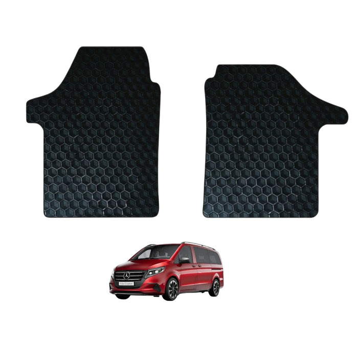 KombiLife Heavy-Duty Rubber Floor Mats For Mercedes-Benz Vito (2015+) – Fronts Only