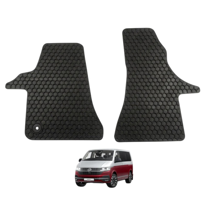 KombiLife Heavy-Duty Rubber Floor Mats For VW T6.1 Multivan / California – Fronts Only