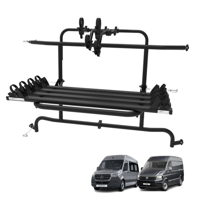 Hinge Mounted Bike Rack For VW Crafter Up To 2016 / Mercedes-Benz Sprinter 2006+