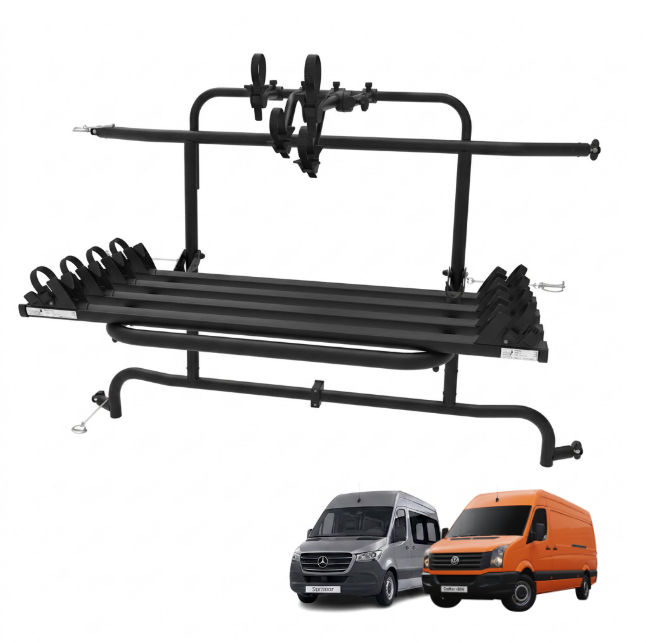 Hinge Mounted Bike Rack For VW Crafter Up To 2016 / Mercedes-Benz Sprinter 2006+