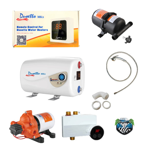 Portable Caravan 12 Volt Water Heater For Rv Duoetto MK2 Digital