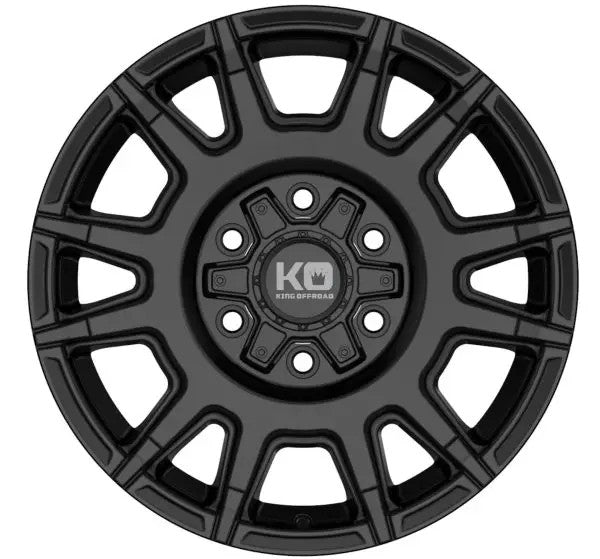 Wanderer Satin Black Finish Alloy Wheels - 7x8.5 6x120 For VW T7 Transporter / T7 Caravelle / Ford Transit Custom V710 / Tourneo 2023+