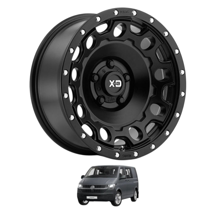 KMC Holeshot XD129 17″ 8.5J 5×120 Matt Black Finish Alloy Wheels