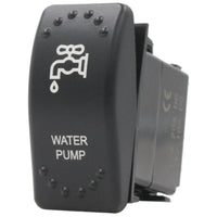 Laser Etched Rocker Switch – No LED – Water Pump